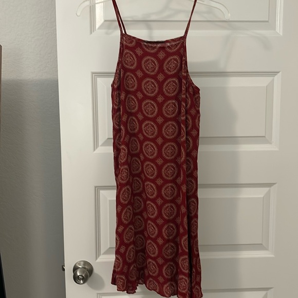 Brandy Melville dark red slip dress SZ small medium made in Italy boho chic - Picture 1 of 16